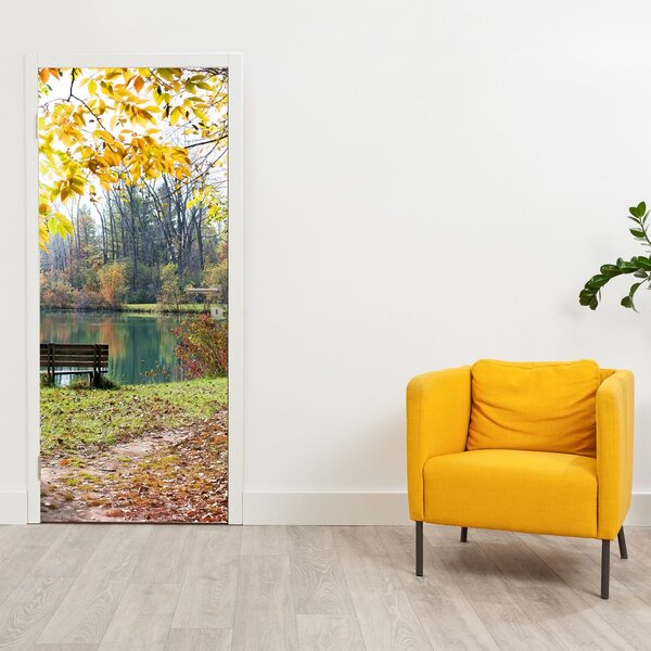 Fototapeta na dveře - Rybník (95x205cm)