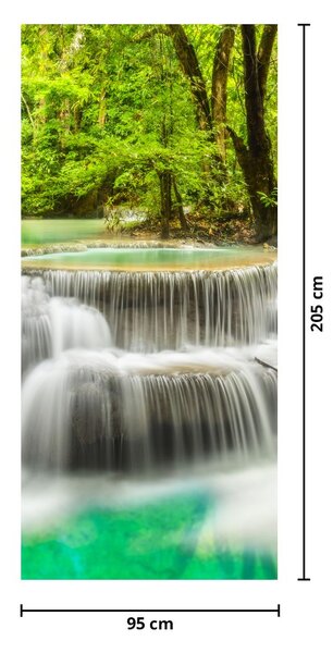 Fototapeta na dveře - Vodopády (95x205cm)