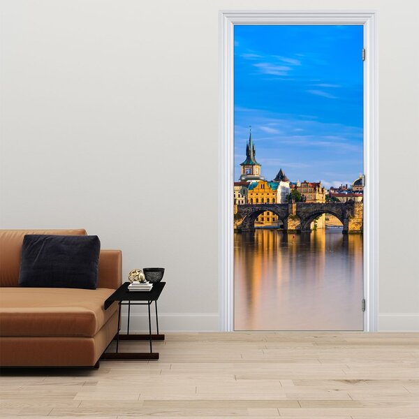 Fototapeta na dveře - Karlův most (95x205cm)