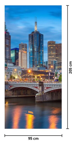 Fototapeta na dveře - Město Melbourne (95x205cm)