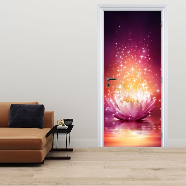 Fototapeta na dveře - Lotosový květ (95x205cm)