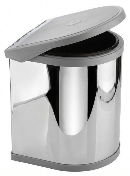 Vestavný odpadkový koš Elletipi RING - na dvířka, 12 L, nerez ocel, PPI607/1 12 L C10