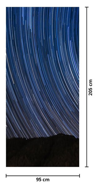 Fototapeta na dveře - Noční hvězdy a obloha (95x205cm)