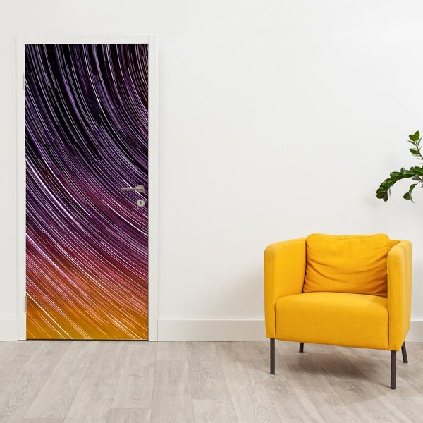 Fototapeta na dveře - Rozmazané hvězdy na obloze (95x205cm)