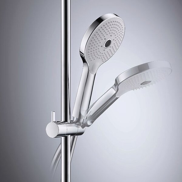 Duravit C.1 sprchová sada na stěnu s dešťovou sprchou chrom C14280007010