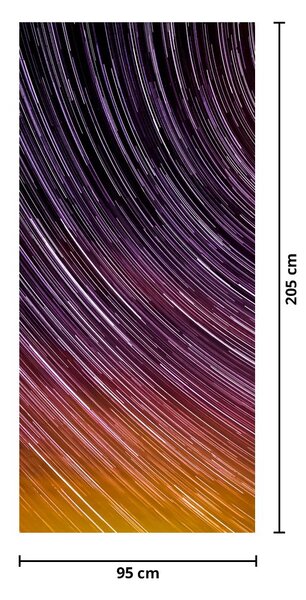 Fototapeta na dveře - Rozmazané hvězdy na obloze (95x205cm)