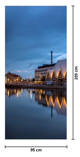 Fototapeta na dveře - Vodní kanál - Göteborg (95x205cm)