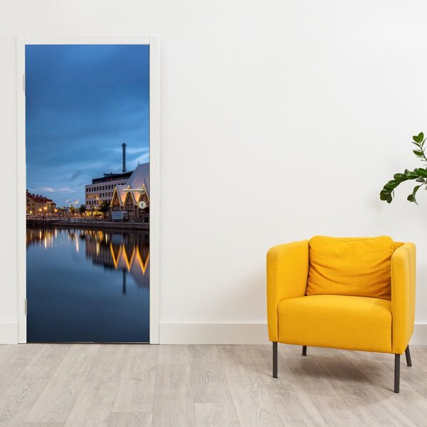 Fototapeta na dveře - Vodní kanál - Göteborg (95x205cm)