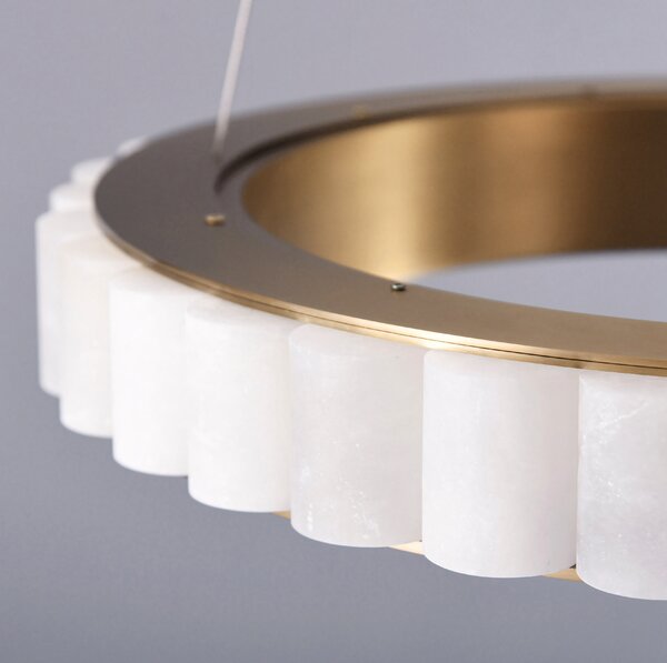 Toolight Závěsné stropní LED osvětlení APP1801-CP 50 cm zlatá kartáčovaná