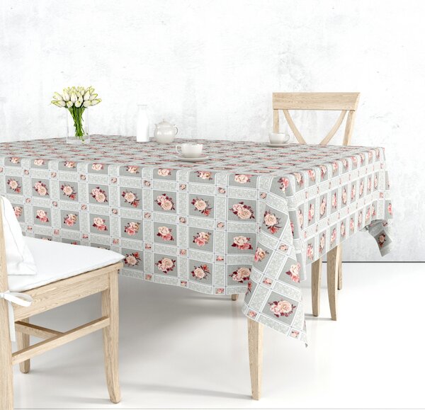 Ubrus PVC FL-1325-02 - Růžová elegance (různé velikosti)