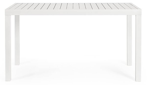 MUZZA Zahradní stůl linde 130 x 68 cm bílý
