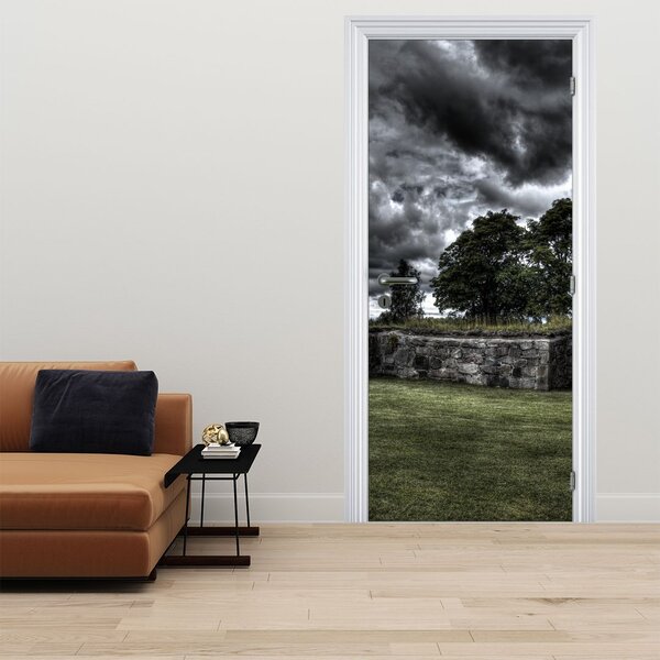 Fototapeta na dveře - Zatažená obloha (95x205cm)