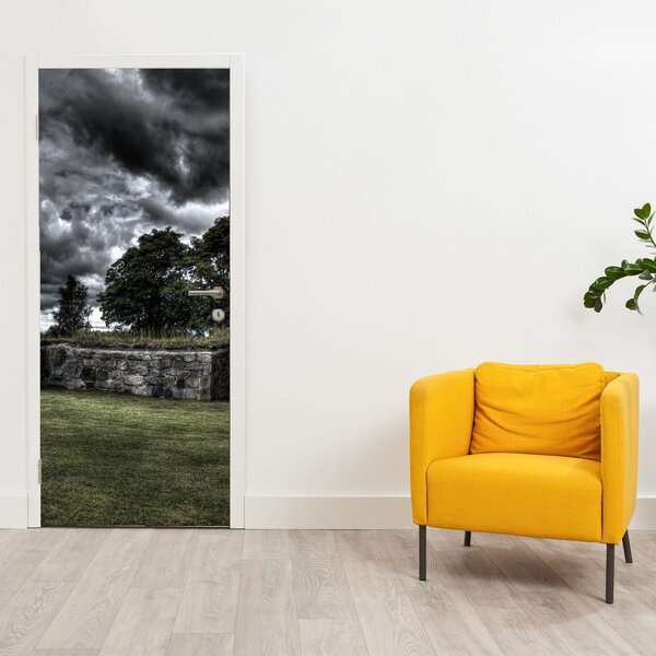 Fototapeta na dveře - Zatažená obloha (95x205cm)