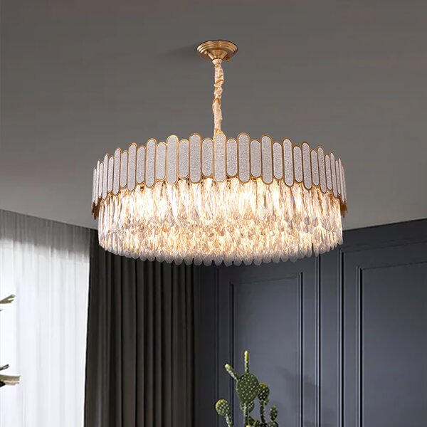 Toolight Závěsné stropní osvětlení APP1747-8CP 60 cm zlaté