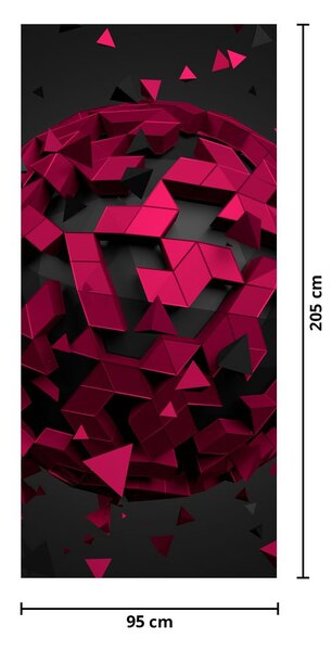Fototapeta na dveře - 3D abstrakce (95x205cm)