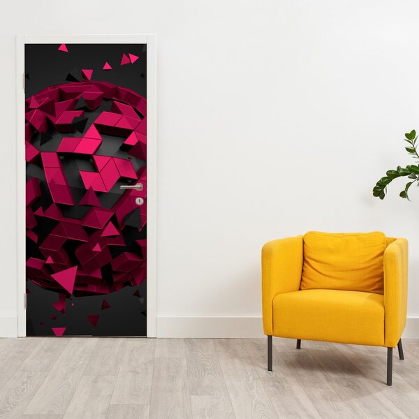 Fototapeta na dveře - 3D abstrakce (95x205cm)