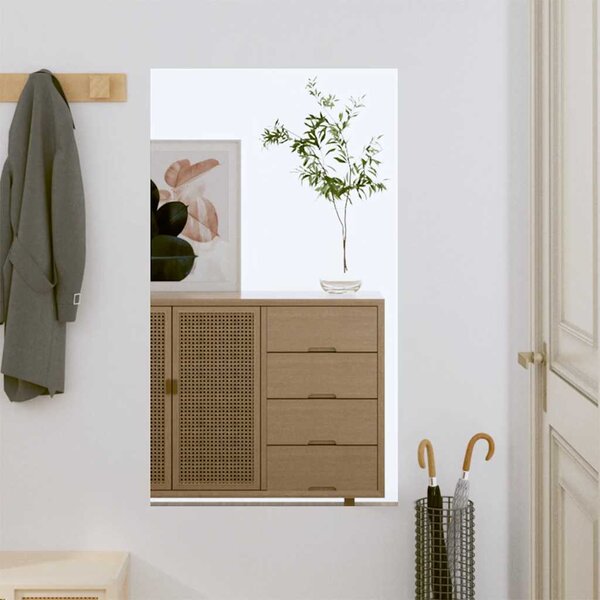Nástěnné zrcadlo 50 x 80 cm sklo obdélníkové