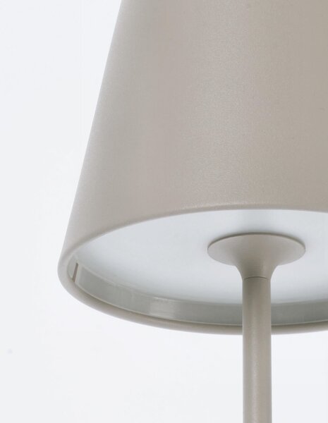 Stolní lampa Ettie 38 cm béžová