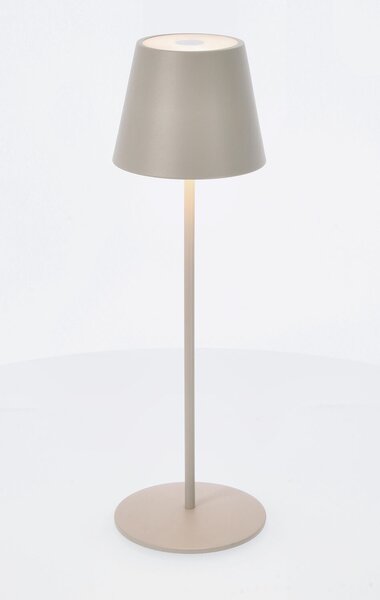 Stolní lampa Ettie 38 cm béžová