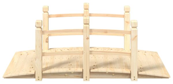 Zahradní můstek se zábradlím 150x67x56 cm masivní smrkové dřevo