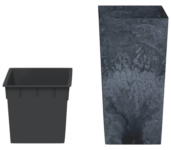 Truhlík s odnímatelnou vložkou antracit 21 / 49 l PP beton