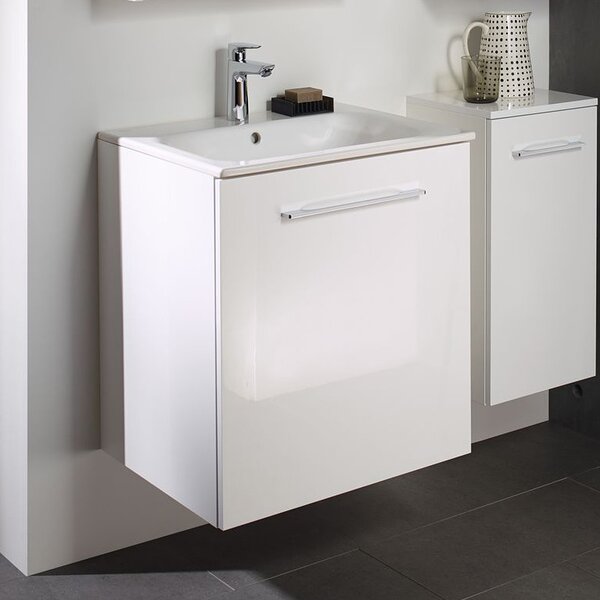 Geberit Selnova Square umyvadla se skříňkou 60 cm bílá 501.236.00.1