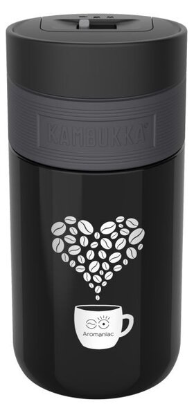 Termohrnek Kambukka Etna Pitch Black Aromaniac Heart - 300 ml