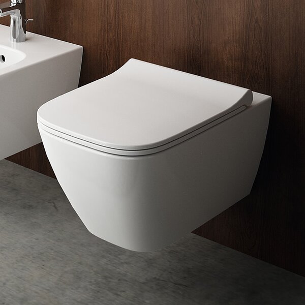Geberit Smyle Square sada wc s mísou a sedátkem závěsná bez splachovacího kruhu bílá 500.683.00.2