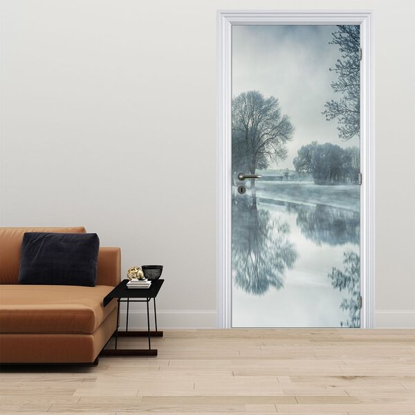 Fototapeta na dveře - Zimní příroda (95x205cm)