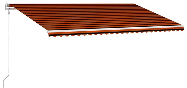 Automatická zatahovací markýza 600 x 300 cm oranžovo-hnědá