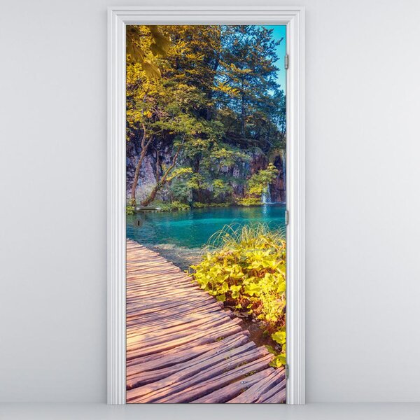 Fototapeta na dveře - Jezero Plitvice (95x205cm)