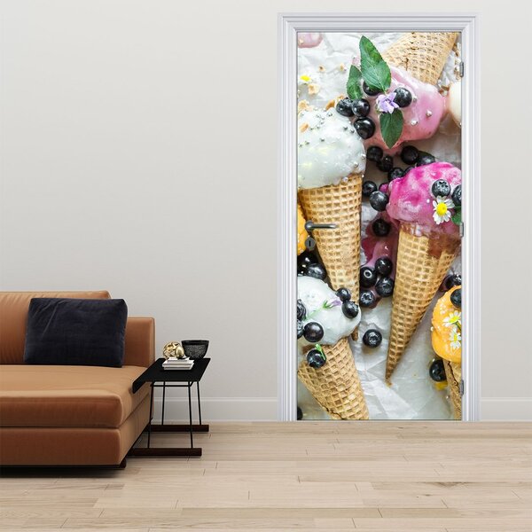 Fototapeta na dveře - Zmrzliny (95x205cm)