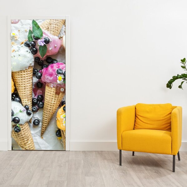 Fototapeta na dveře - Zmrzliny (95x205cm)
