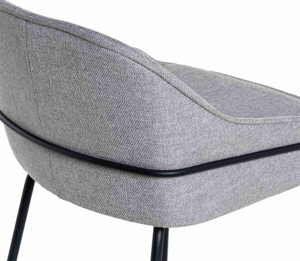 Barová židle NYRA 66 cm světle šedá