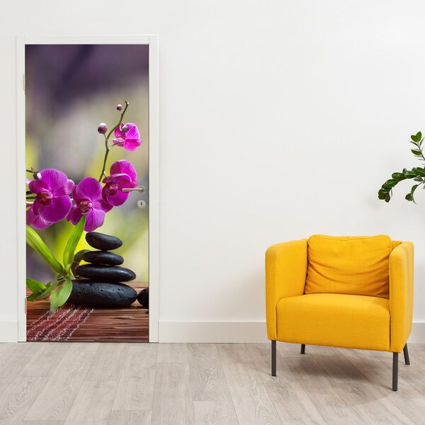 Fototapeta na dveře - SPA and stones (95x205cm)