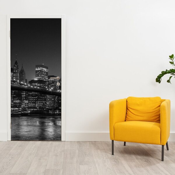 Fototapeta na dveře - Brooklynský most v New Yorku (95x205cm)