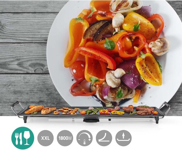 Nedis FCTE110EBK90 - Stolní gril Teppanyaki 1800W/230V