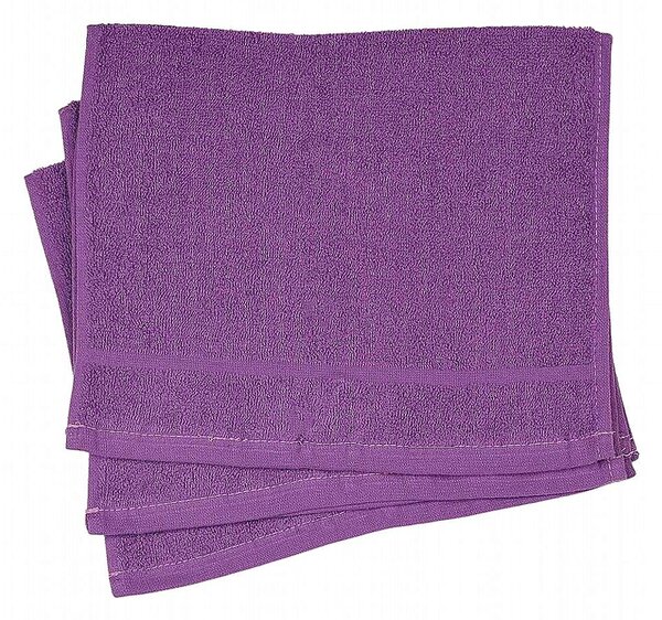 Měkoučký froté ručník Sofie. Rozměr ručníku je 30x50 cm. Barva fialová