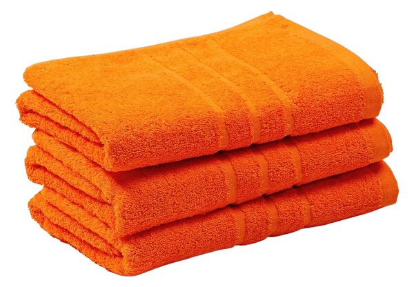 Froté ručník a osuška s vysokou gramáží. Rozměr osušky je 70x140 cm. Barva oranžová