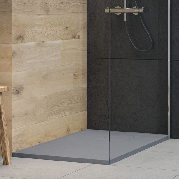 Oltens Bergytan obdélníková sprchová vanička 120x90 cm šedá 15104700