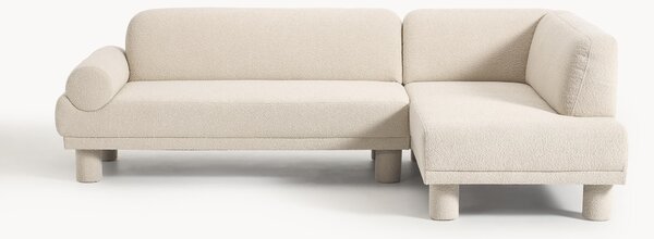 Bouclé rohová pohovka Lilo