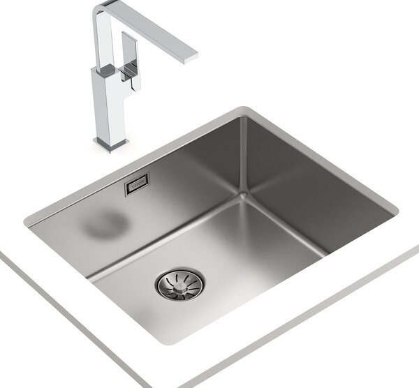Teka Be Linea ocelový dřez se sifonem 54x44 cm 115000065
