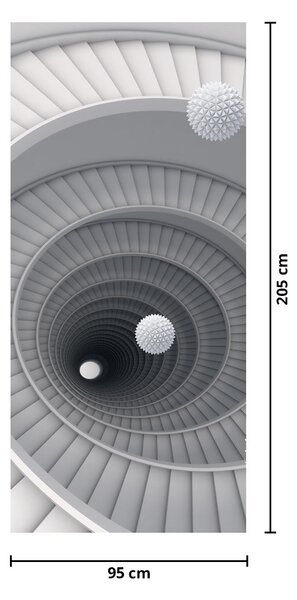 Fototapeta na dveře - 3D abstrakce (95x205cm)