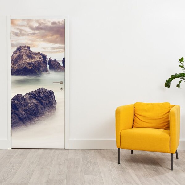 Fototapeta na dveře - Útesy v mlze (95x205cm)
