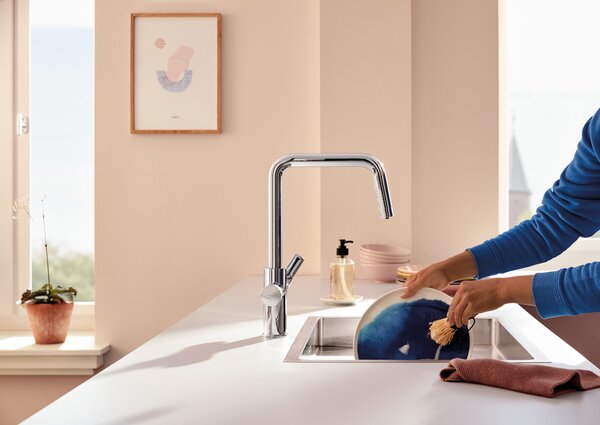 Grohe Blue startovací sada s kuchyňskou baterií stojící chrom 30596000