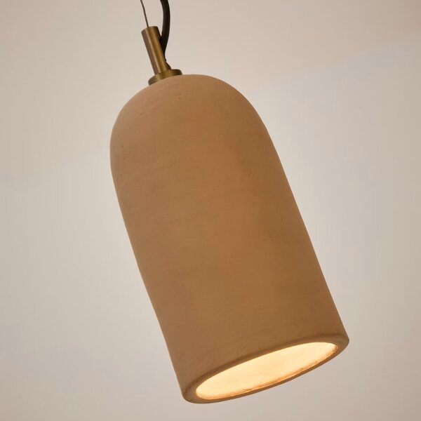 Terakotové závěsné světlo Kave Home Madsen 12 cm