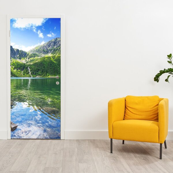 Fototapeta na dveře - Jezero v Tatrách (95x205cm)