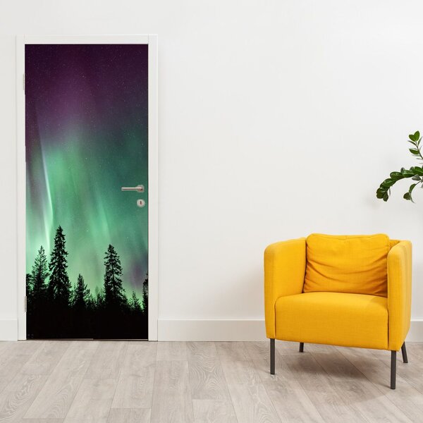 Fototapeta na dveře - Polární záře (95x205cm)