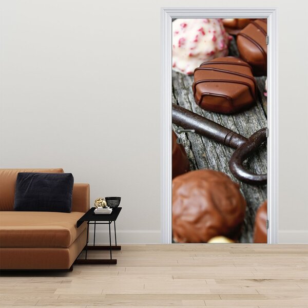 Fototapeta na dveře - Čokoláda a klíč (95x205cm)