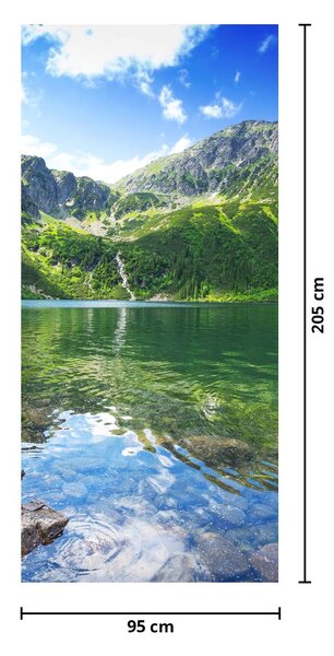 Fototapeta na dveře - Jezero v Tatrách (95x205cm)